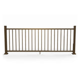 FORTRESS Inspire Railing 32.5 in. H x 8 ft. W Aluminum Brown Level Panel