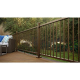 FORTRESS Inspire Railing 32.5 in. H x 8 ft. W Aluminum Brown Level Panel