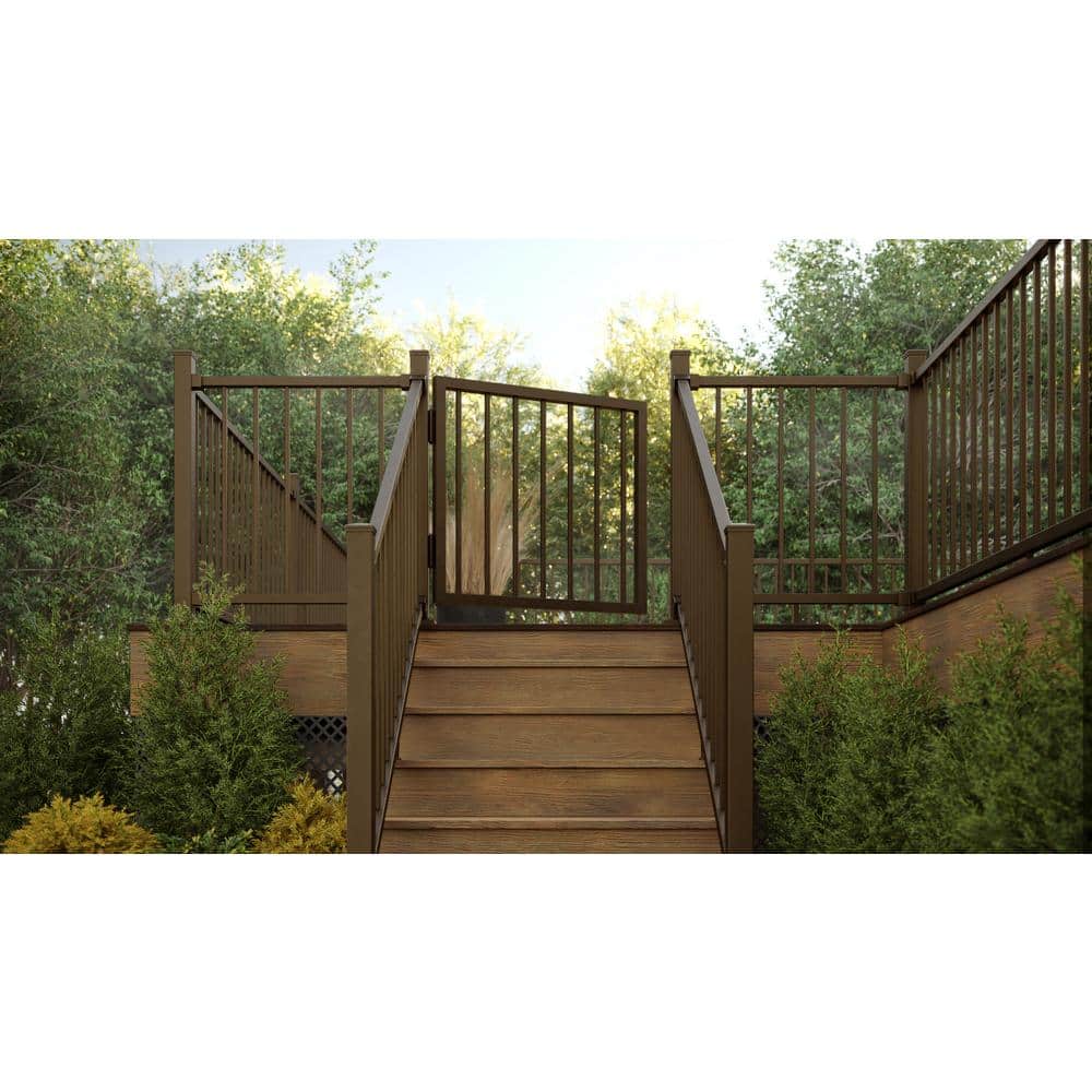 FORTRESS Inspire Railing Stair Aluminum Brown Brackets (Box of 4)