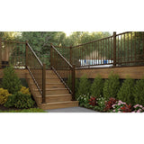 FORTRESS Inspire Railing Stair Aluminum Brown Brackets (Box of 4)