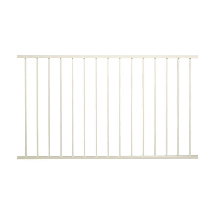 FORTRESS Al13 Home Traditional Railing 40 in. H x 6 ft. W Matte White Aluminum Level Railing Panel