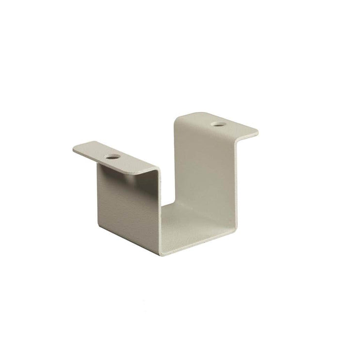 FORTRESS Al13 Home Rail 1.34 in. H x 2.6 in. W Matte White Aluminum Cap Rail Clip (Bag of 4) Stair Railing Kit