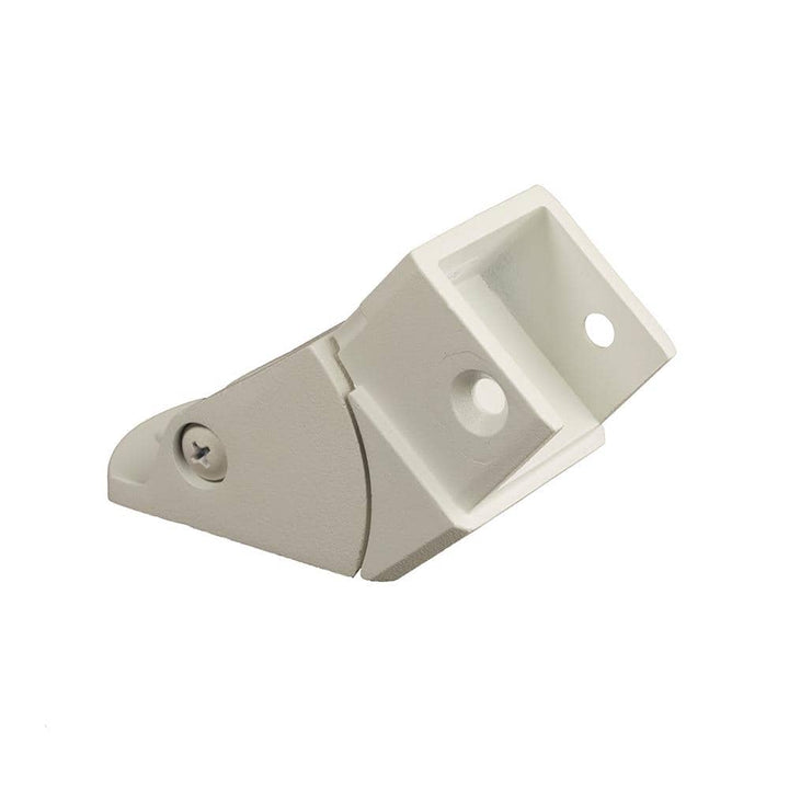 FORTRESS Al13 Home Rail 1.97 in. H x 5.31 in. W Matte White Aluminum Simplified Stair Bracket (Bag of 4) Stair Railing Kit