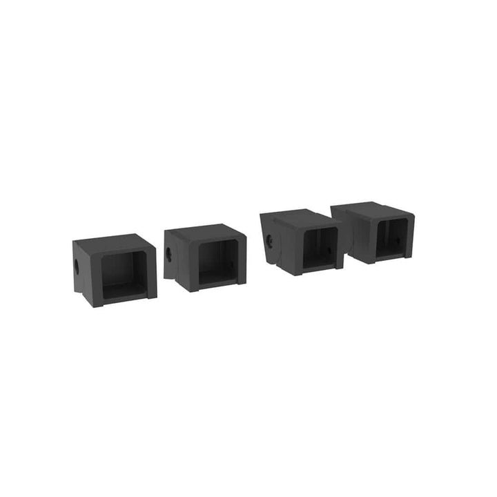 FORTRESS Al13 Home Rail 1 in. H x 1 in. W Black Sand Low Profile Stair Bracket (Bag Of 4)