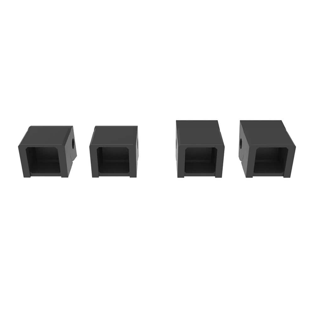 FORTRESS Al13 Home Rail 1 in. H x 1 in. W Black Sand Low Profile Stair Bracket (Bag Of 4)