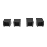 FORTRESS Al13 Home Rail 1 in. H x 1 in. W Black Sand Low Profile Stair Bracket (Bag Of 4)