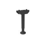 FORTRESS Al13 Home Rail 3 in. W x 5 in. H Pure View Black Sand Adjustable Stair Railing I-Support