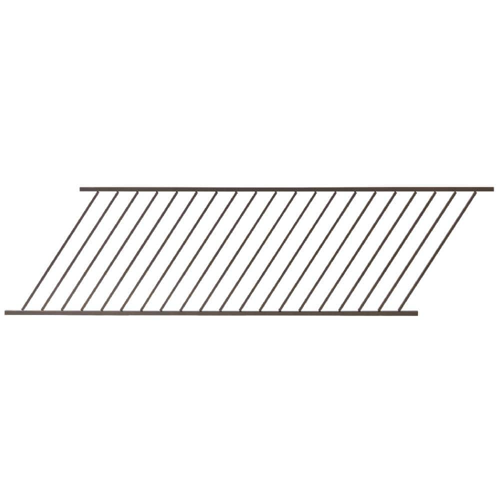FORTRESS Fe26 40 in. H x 6 ft. W Bronze Steel Ajustable Railing Stair Panel