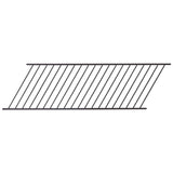 FORTRESS Fe26 40 in. H x 8 ft. W Black Steel Adjustable Railing Stair Panel