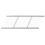FORTRESS Fe26 Vertical Cable Rail 34 in. x 8 ft. Black Sand Steel Railin.g Stair Panel
