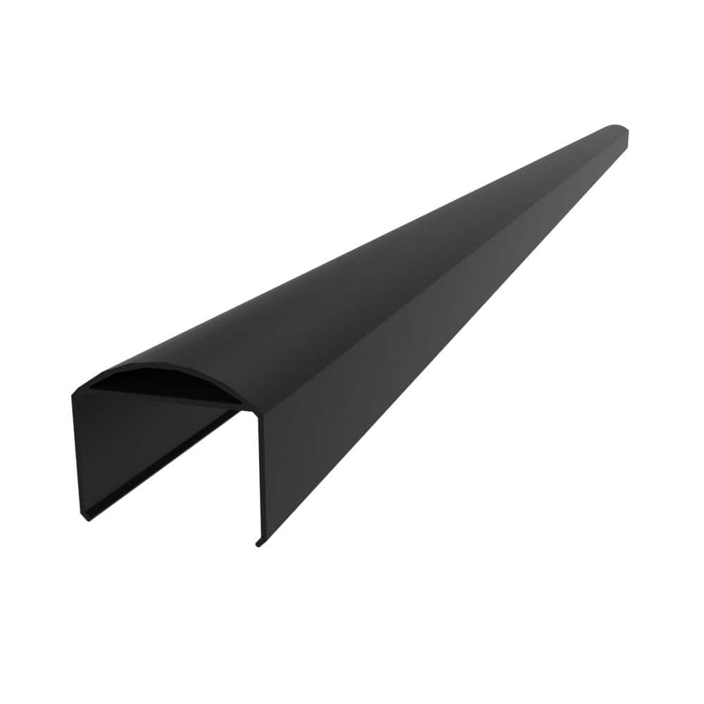 FORTRESS Al13 Home 6 ft. W x 2.6 in. H Aluminum Black Sand Accent Top Rail Stair Kit