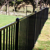 FORTRESS Versai Gloss Black Steel Fence Line Bracket (3-Pack)
