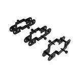 FORTRESS Versai Gloss Black Steel Fence Line Bracket (3-Pack)