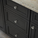 Richelieu 1-1/2 in. Satin Nickel Simple Soft Square Cabinet Knob