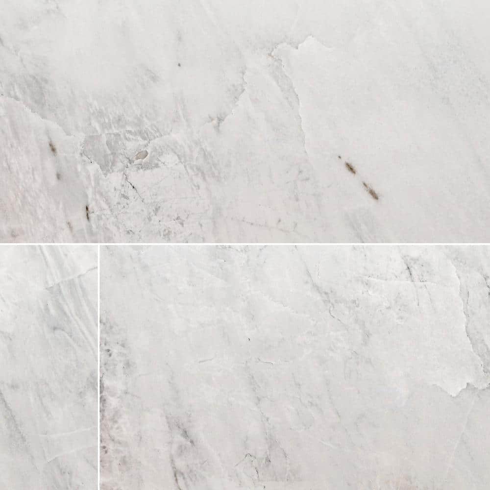 MSI Franrivers Gray Onyx 24 in. W x 48 in. L Polished Porcelain Floor and Wall Tile (16 sq. ft./Case)