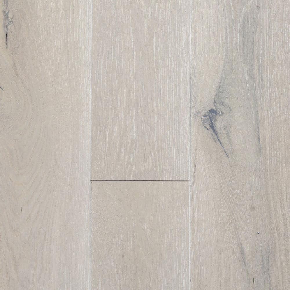 Blue Ridge Hardwood Flooring Castlebury French Linen Eurosawn White Oak 3/4 in. T x 4 in. W Wire Brushed Solid Hardwood Flooring (16 sq.ft./case)