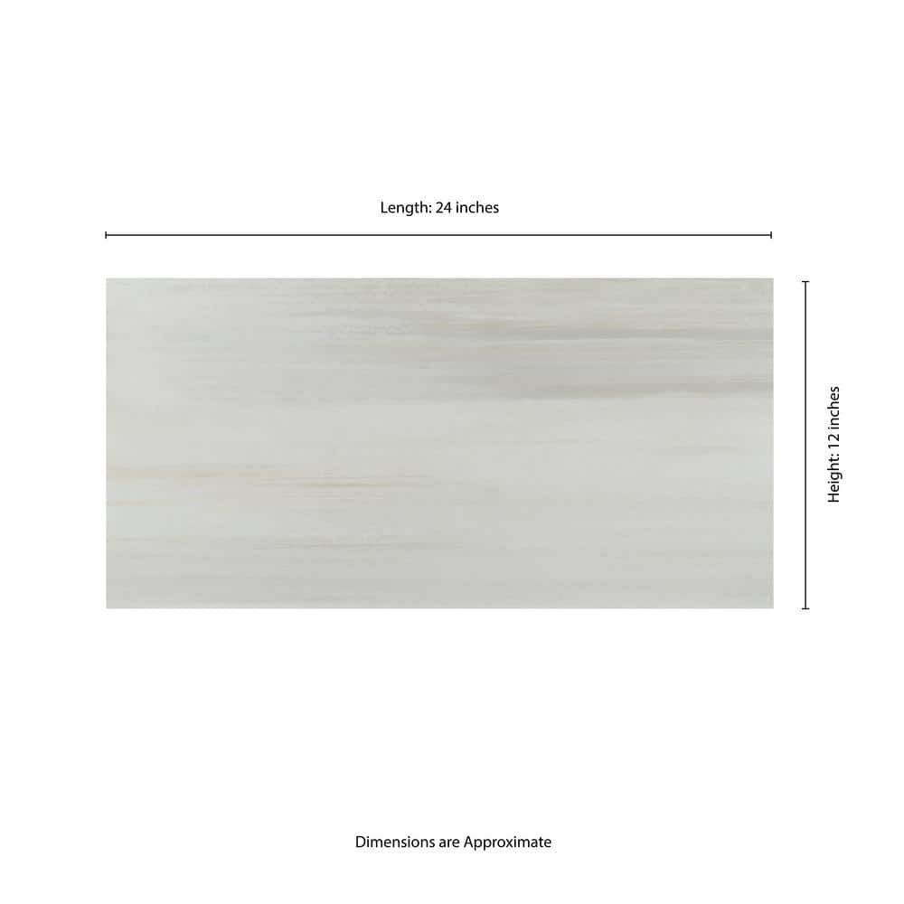 MSI Fresco Blanco 12 in. x 24 in. Matte Porcelain Stone Look Floor and Wall Tile (12 sq. ft./Case)