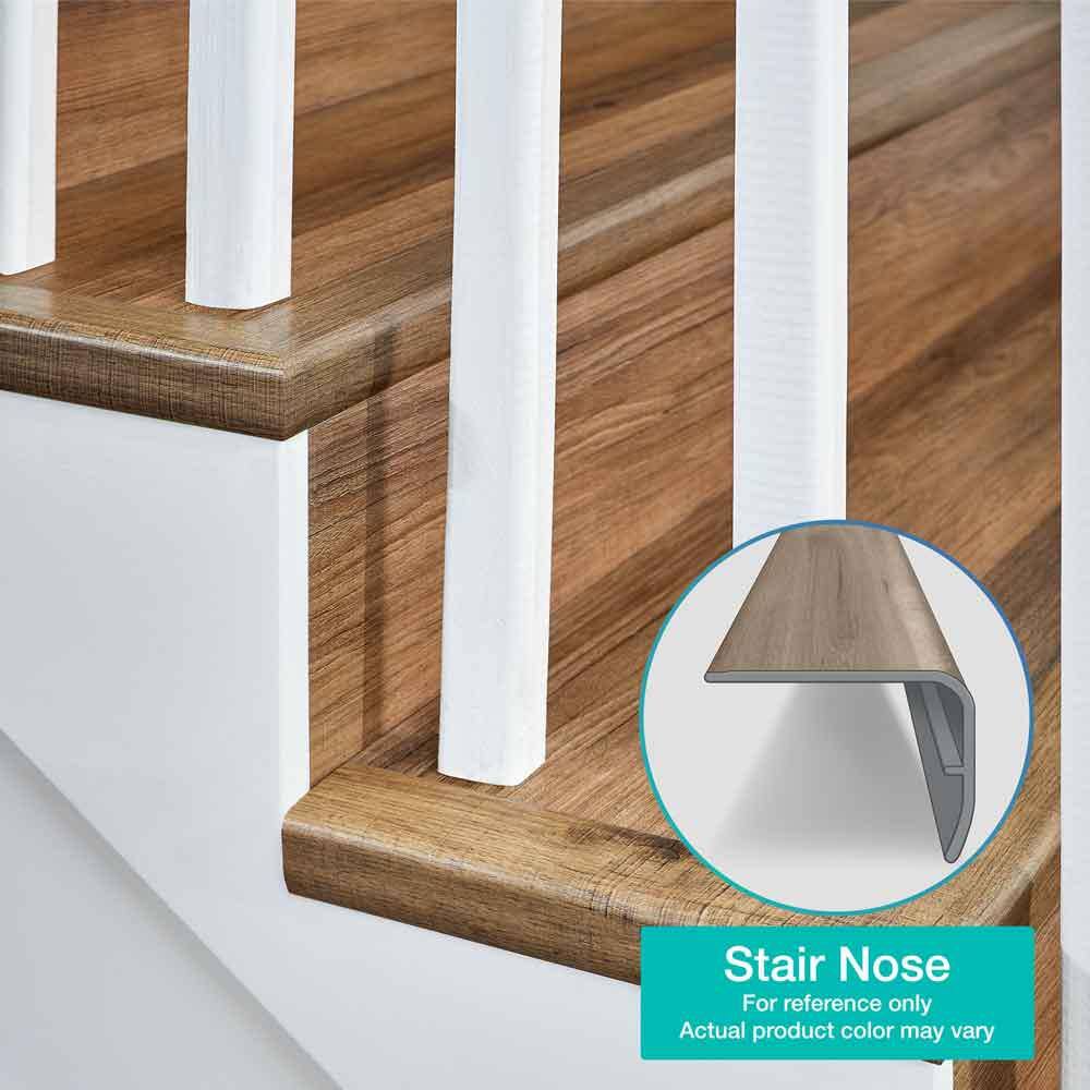 PERFORMANCE ACCESSORIES Froth 1.32 in. Thick x 1.88 in. Wide x 78.7 in. Length Vinyl Stair Nose Molding