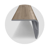 PERFORMANCE ACCESSORIES Froth 1.32 in. Thick x 1.88 in. Wide x 78.7 in. Length Vinyl Stair Nose Molding
