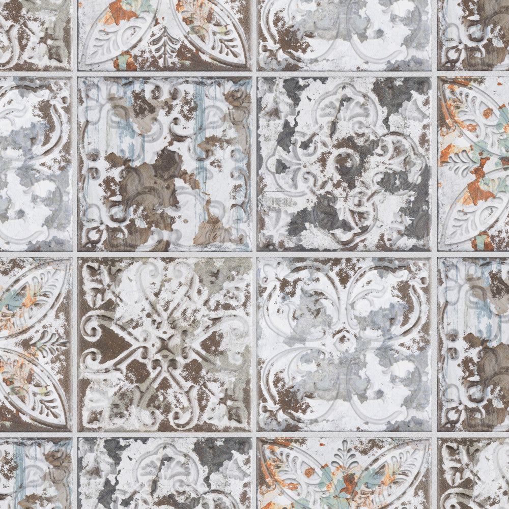 Merola Tile Hudson Penny Round Glossy White 12 in. x 12-5/8 in. x 5 mm Porcelain Mosaic Tile (10.74 sq. ft. / Case)