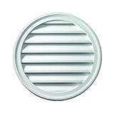 Fypon 28 in. x 28 in. Round Polyurethane Weather-Resistant Gable Louver Vent