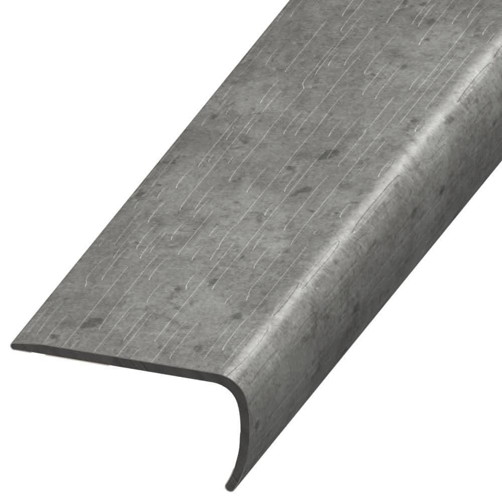 Classy Chic Gala Grey 1 in. T x 2 in. W x 94 in. L Stair Nose Molding