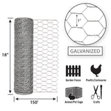 Garden Craft 18 in. H x 150 ft. L Chicken Wire with 1 in. Openings