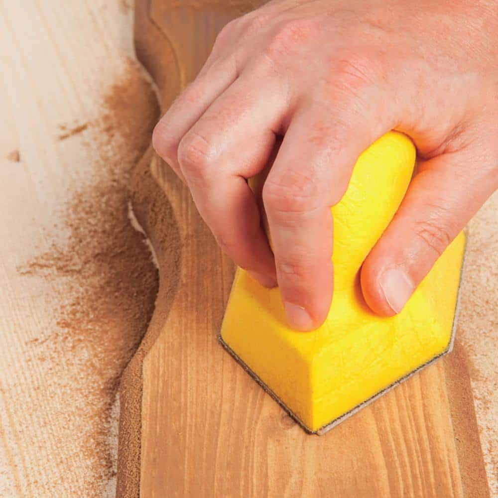Gator Hex Sander 3 in. x 9 in. 80, 120, 220 Coarse, Medium Fine Assorted Grit Detail Sanding Tool Kit