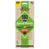 Gator Speed Sheets 3-2/3 in. x 9 in. 180 Grit Very Fine Hook and Loop Sand Paper (5-Pack)
