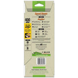Gator Speed Sheets 3-2/3 in. x 9 in. 400 Grit Very Fine Hook and Loop Sand Paper (5-Pack)