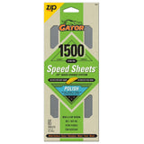 Gator SilicaCut Speed Sheets 3-2/3 in. x 9 in. 1500 Grit Extra Fine Hook and Loop Sand Paper (5-Pack)
