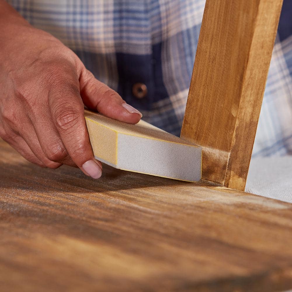 Gator Edge Protect 3 in. x 5 in. x 1 in. 400-Grit Angled Medium Sanding Sponge Sheet