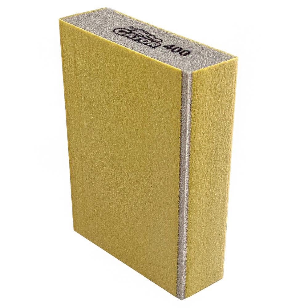 Gator Edge Protect 3 in. x 5 in. x 1 in. 400-Grit Angled Medium Sanding Sponge Sheet