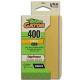 Gator Edge Protect 3 in. x 5 in. x 1 in. 400-Grit Angled Medium Sanding Sponge Sheet