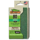Gator Edge Protect 3 in. x 5 in. x 1 in. 80-Grit Angled Medium Sanding Sponge
