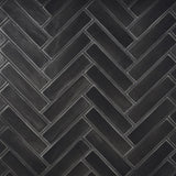 Stacy Garcia Artblock Nero Black Matte Porcelain Tile 4x16