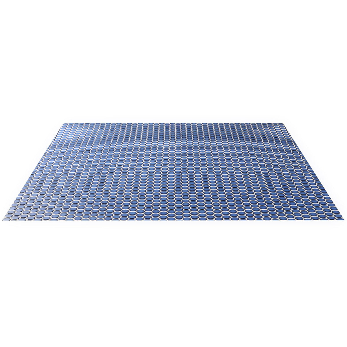 Nirvana Midnight Blue Penny Round Polished Porcelain Mosaic Tile