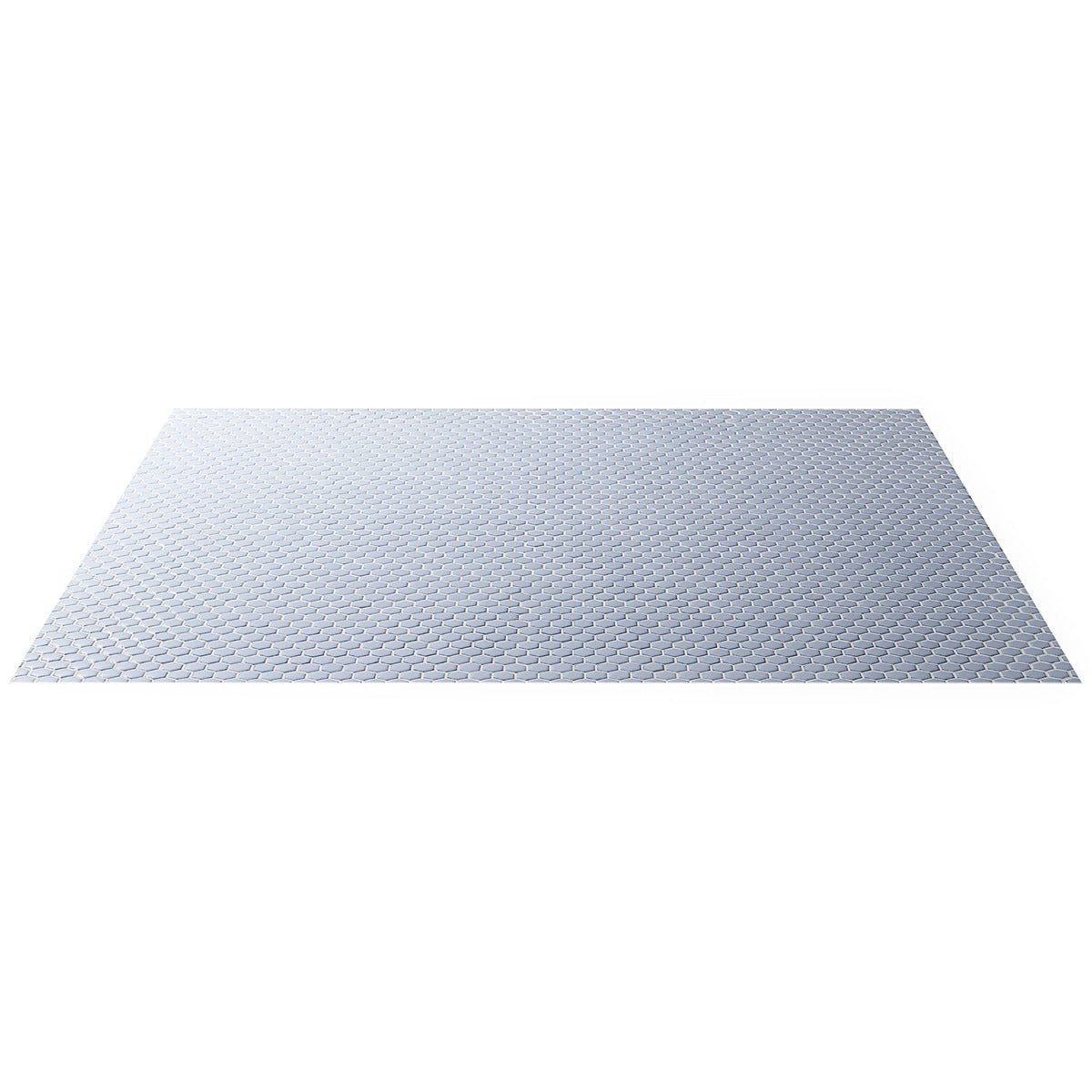 Eden Cloudy Sky Blue Hexagon Polished Porcelain Mosaic Tile