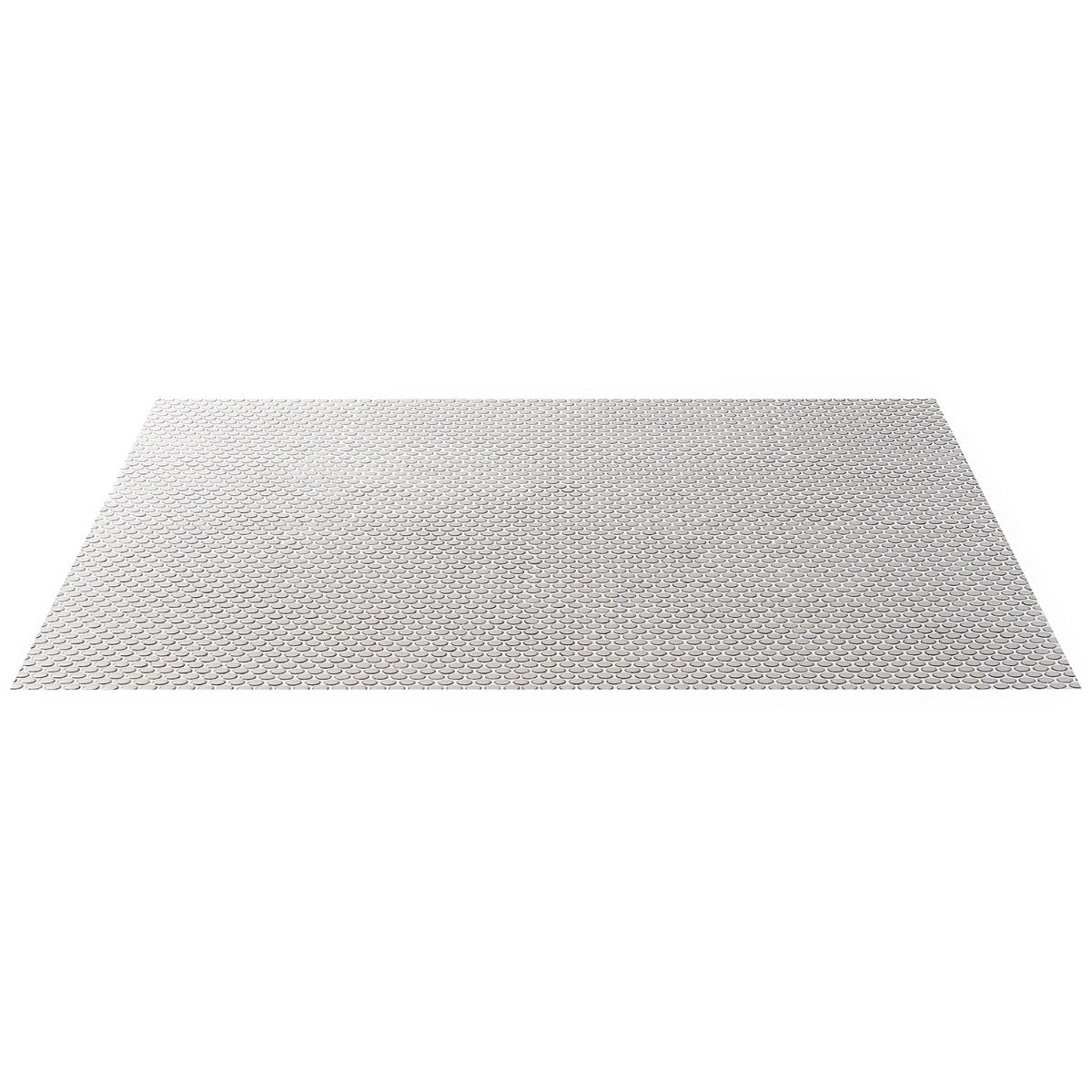 Eden Latte Beige Rimmed Penny Round Polished Porcelain Mosaic Tile