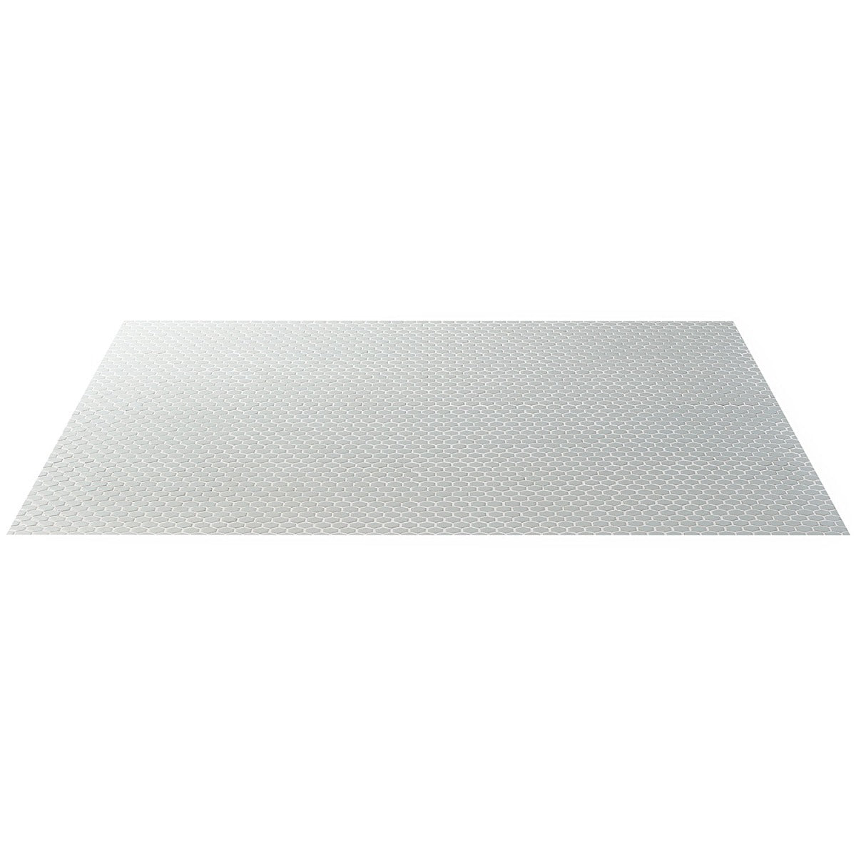 Eden Antiguan Sky Gray Rimmed Hexagon Polished Porcelain Mosaic Tile