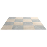 Fortunato Marfil Beige and Amani Gray 12x12 Matte Porcelain Checkerboard Tile