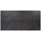 Whitney Ardesia Charcoal Black and Gold Line 24x48 Matte Porcelain Wall Tile
