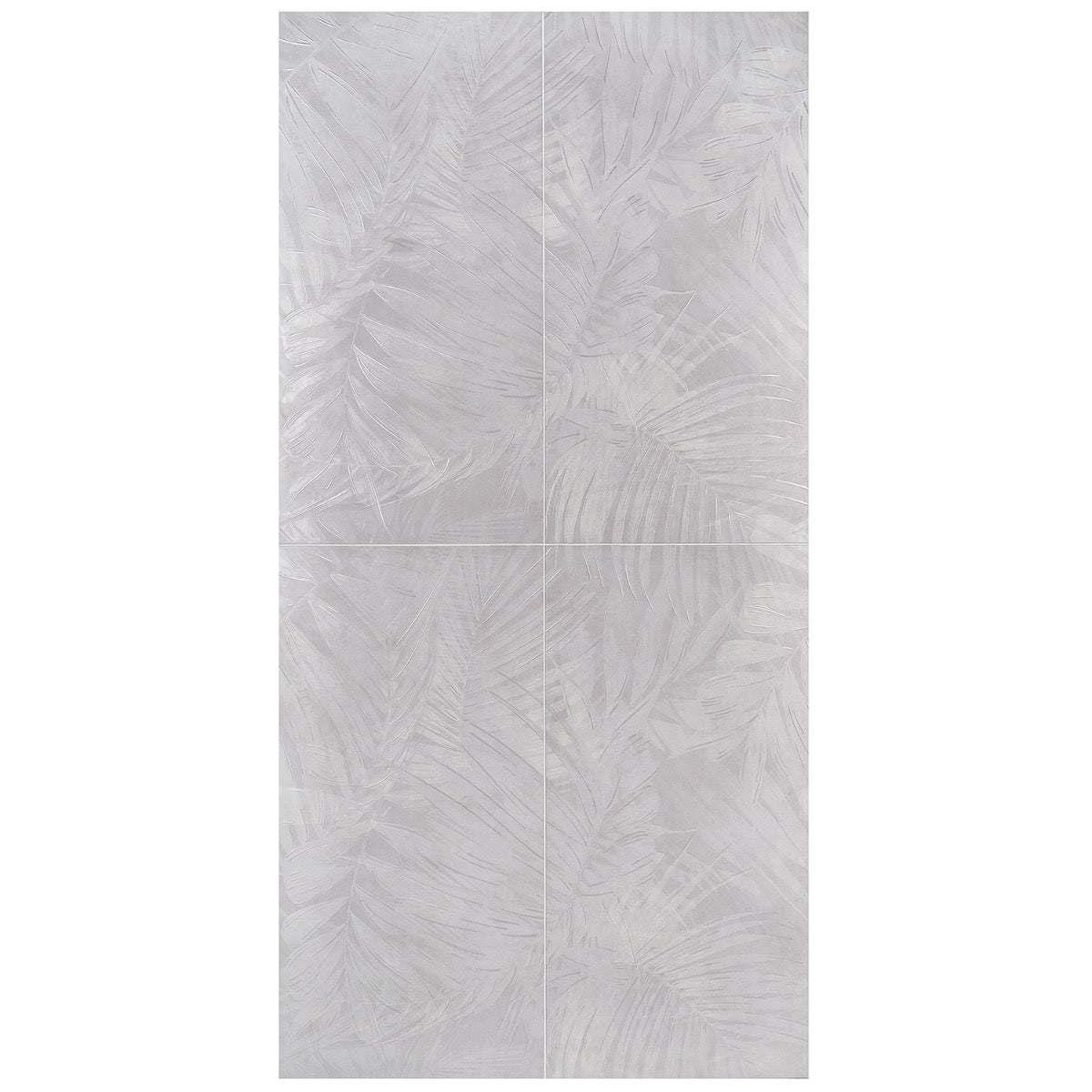 Monet Cotton Garden White 24x48 Matte Porcelain Wall Tile - Lux Tile