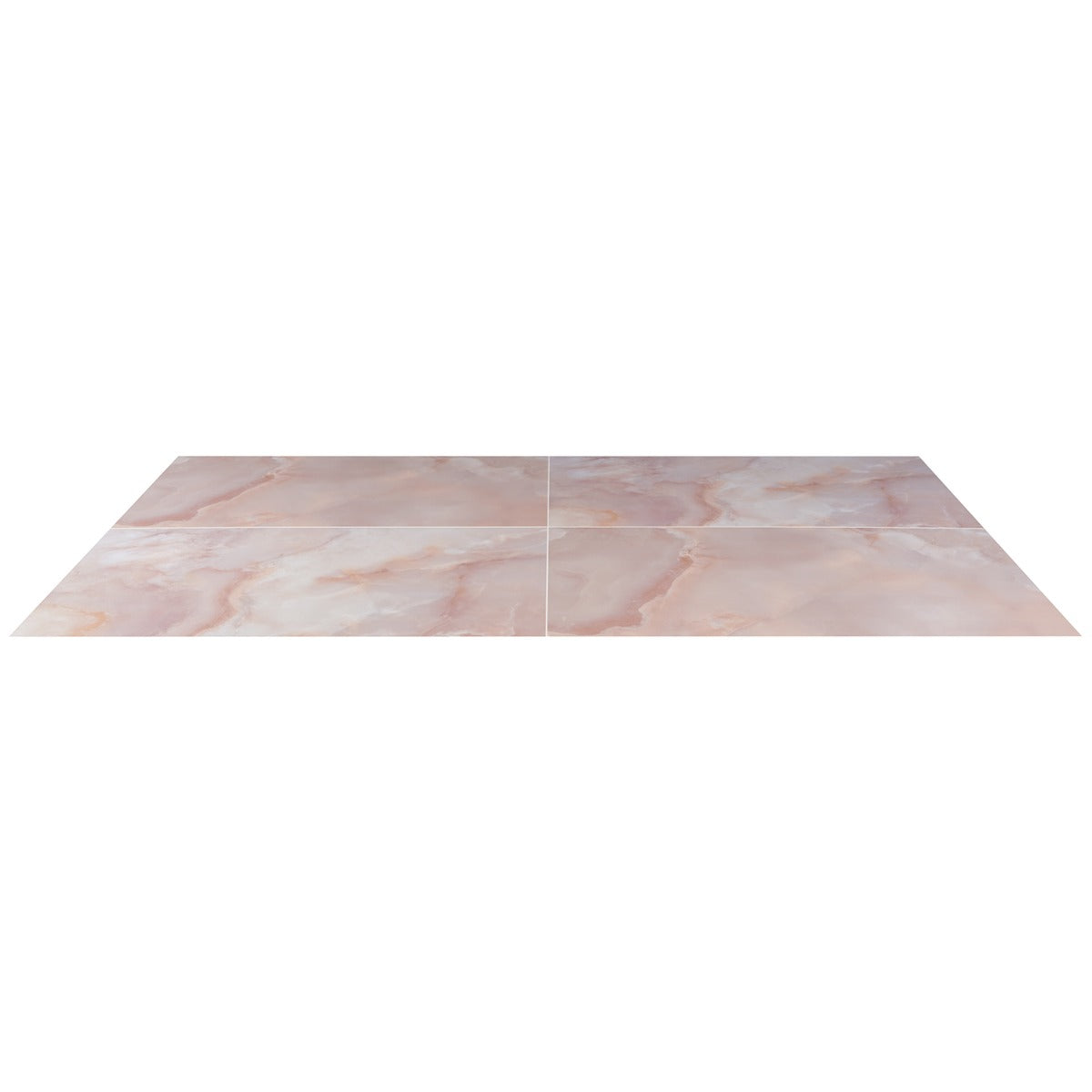 Jewel Onyx Coral Pink 24x48 Polished Porcelain Tile by Lux Tile