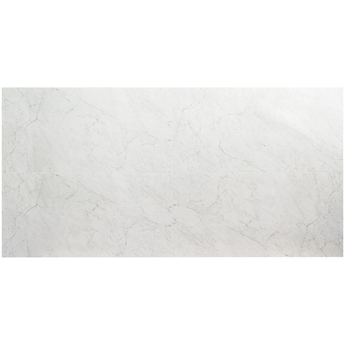 DreamStone Carrara Giola White 24x48 Polished Porcelain Tile