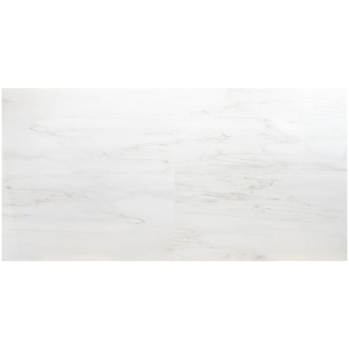 Tilebar DreamStone Dolomite Snow White 24x48 Polished Porcelain Tile