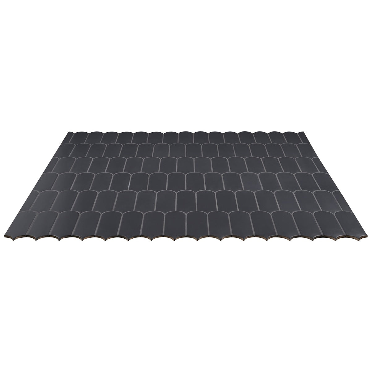 Parry Charcoal Matte Fishscale Ceramic Wall Tile 3x8