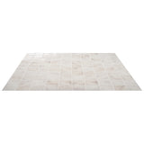 Greta Seashell White 5x5 Glossy Textured Porcelain Tile by Lux Tile