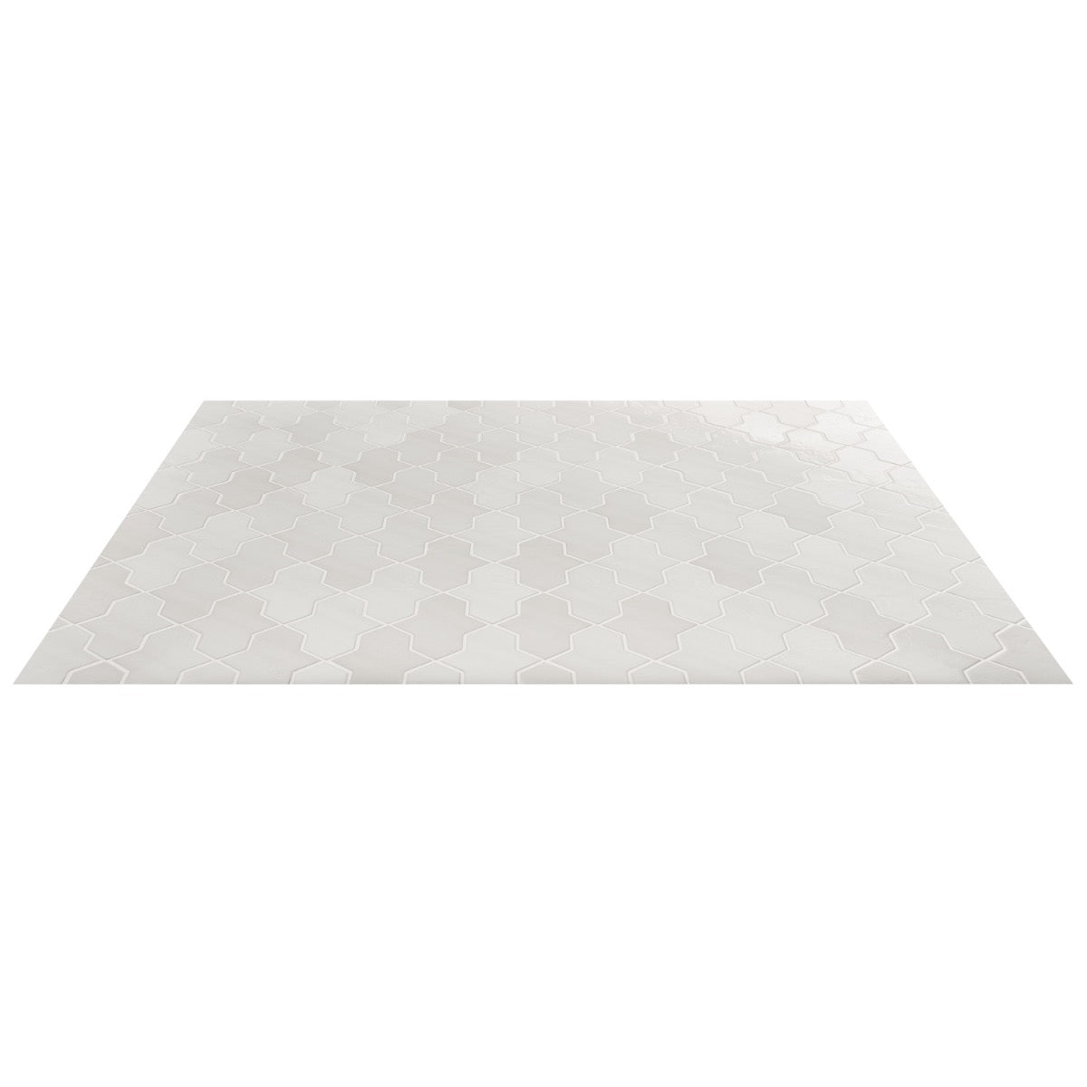 Lux Tile Parma Cruz White 5x8 Polished Porcelain Tile