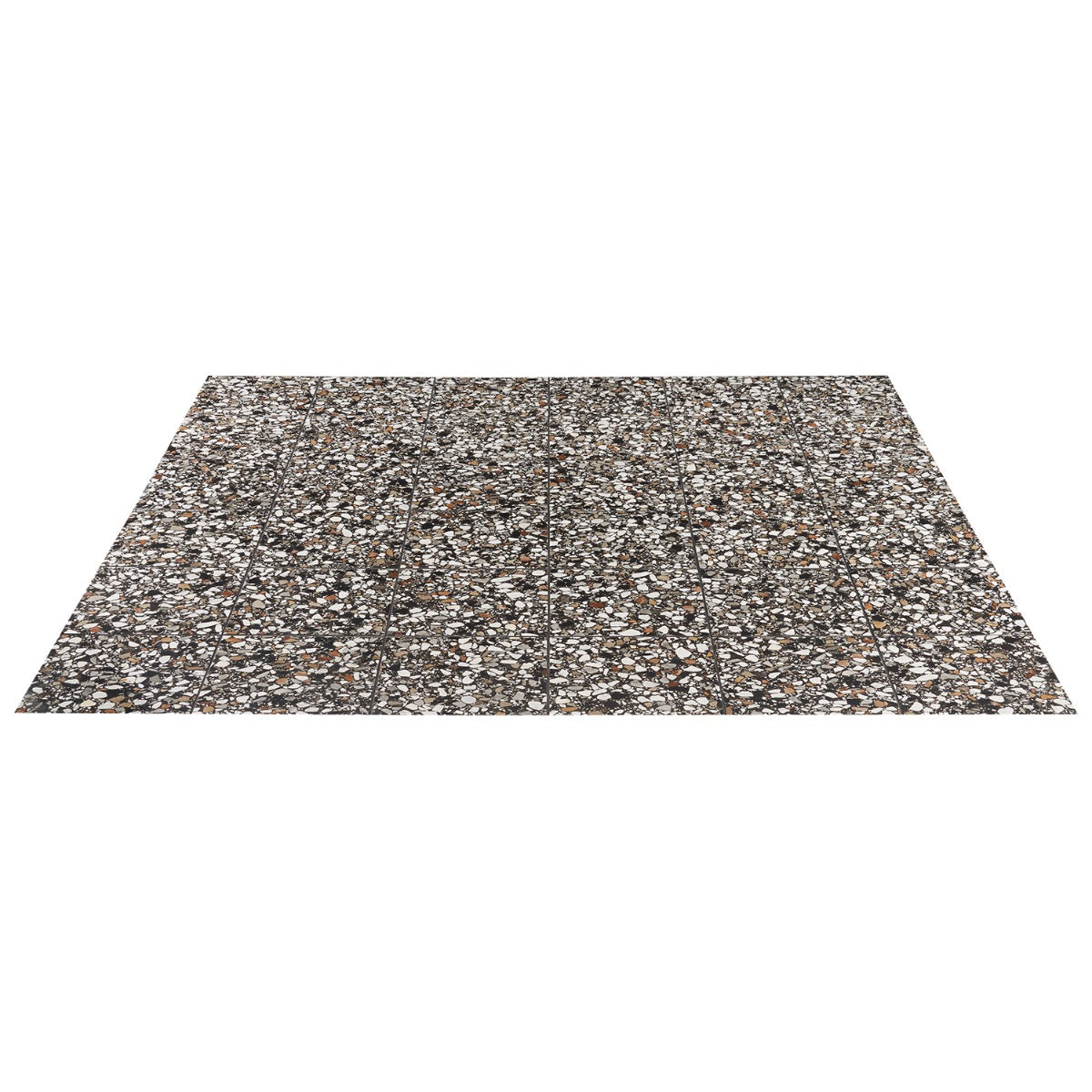 Lux Tile Chips Macro Nero Black 8x8 Matte Porcelain Tile